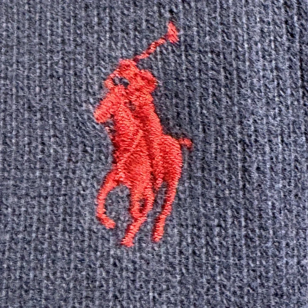 Polo Ralph Lauren Mens XXL Navy Blue Knit Quarter Zip Pullover Sweater